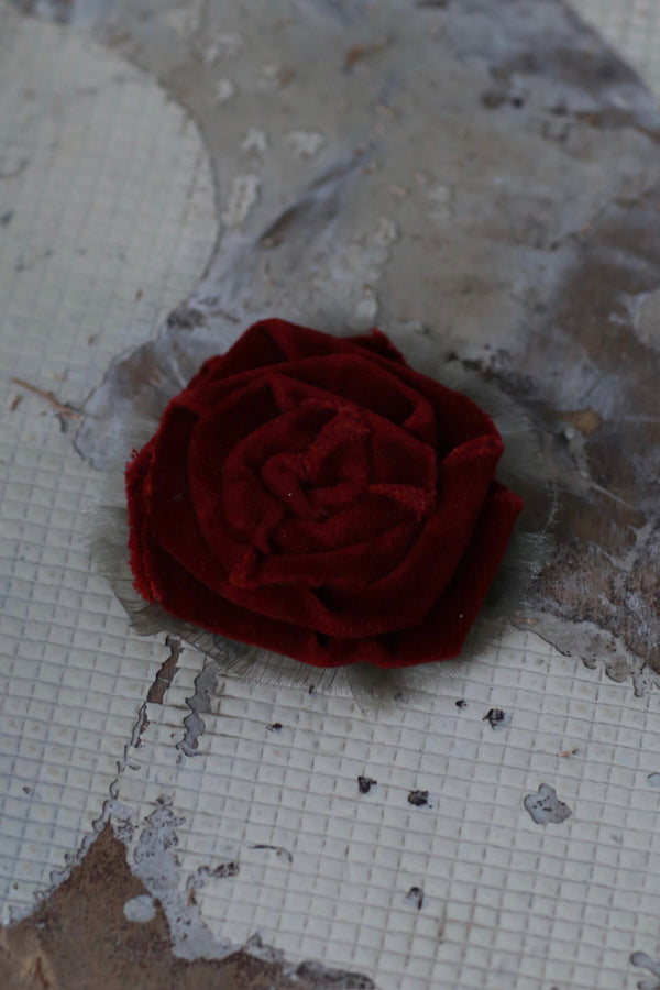 ARCHIVIO J.M.Ribot flower brooch series PAJMR3 red F01/DHBZ-HONG